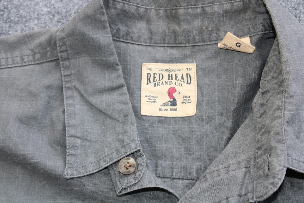 Olive Green  Red Head Size Large